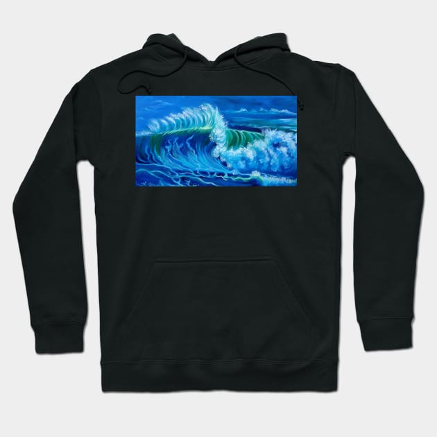 North Shore Wave Tsunami Hoodie by jennyleeandjim